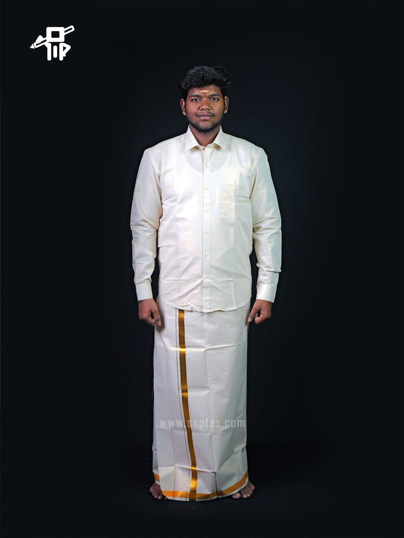 Tissue Combo | Vesti & Shirt | - Sri Sakthi Pugazh Tex - Shirts Dhotis