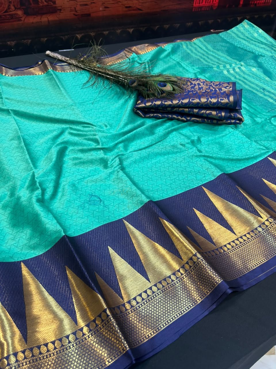 Tower Border Kottanch Soft Silk Saree| TK13 - Sri Sakthi Pugazh Tex - soft silk
