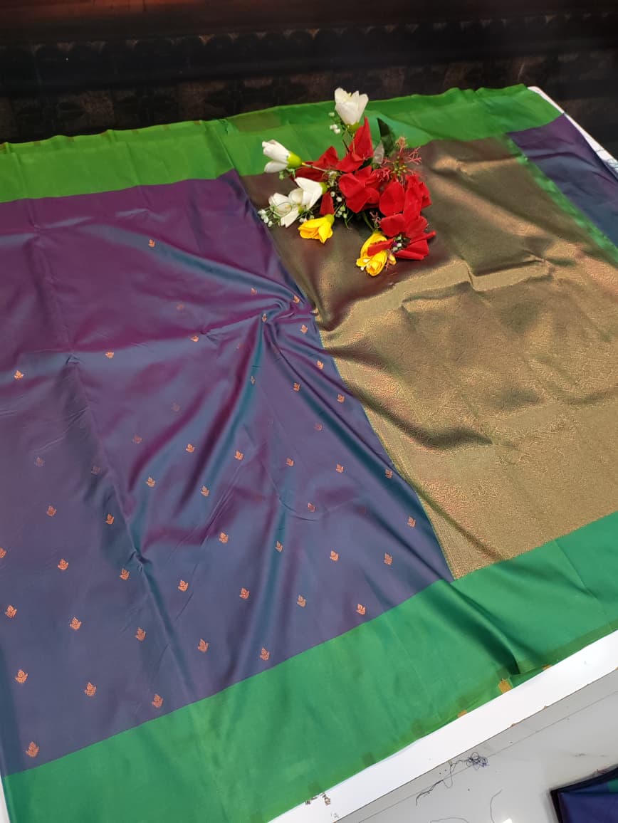 Urvashi Soft Silk Saree with elegant zari work for festival wear