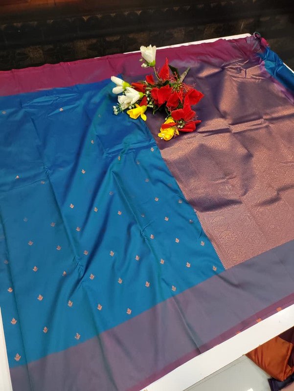Urvashi Soft Silk Saree with elegant zari work for festival wear