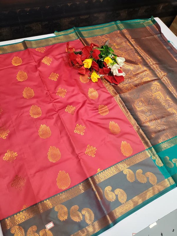 Vani Soft Silk Collection saree in elegant traditional soft silk design for wedding and festive wear from Sri Sakthi Pugazh Tex Salem Tamil Nadu