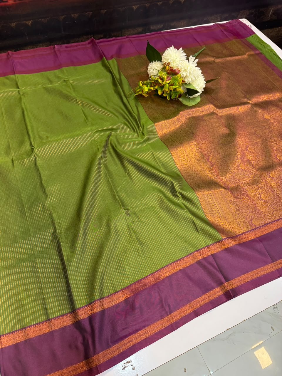 Premium Varalakshmi Silk Saree with Elegant Zari Work for Festivals