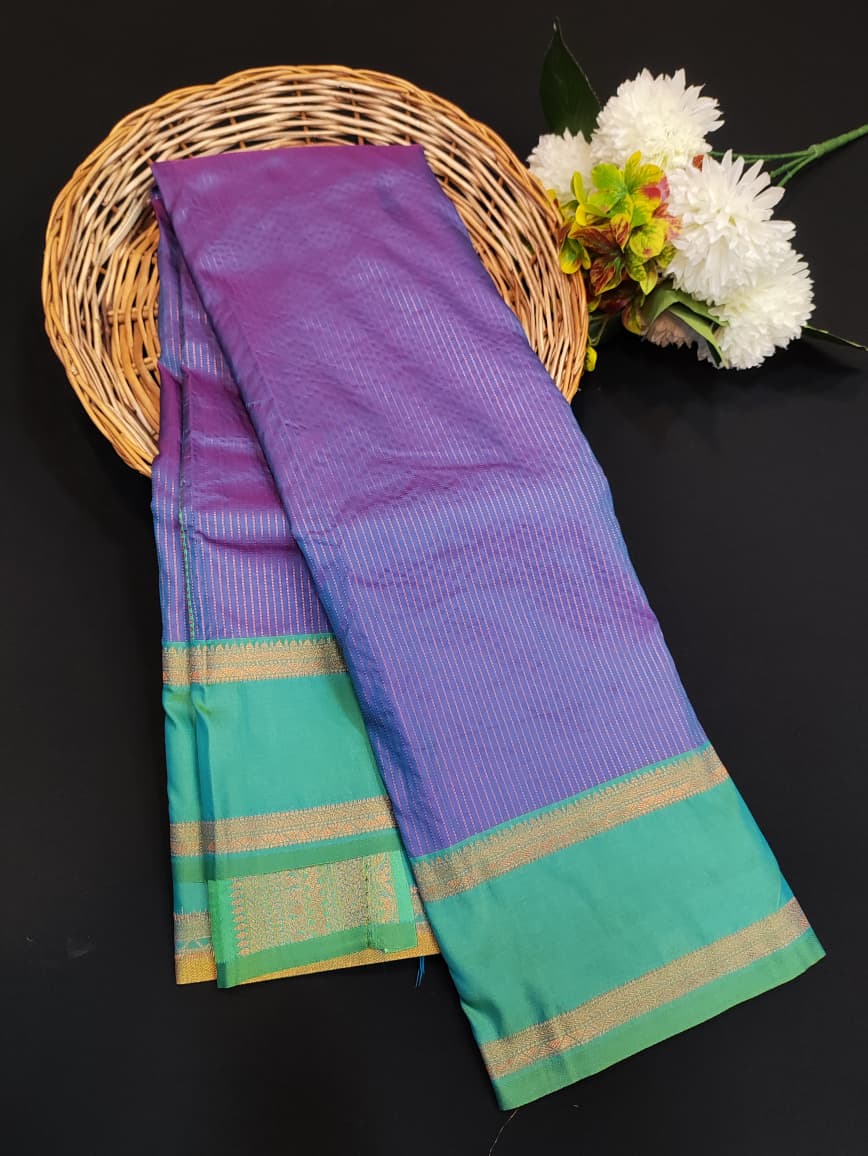 Varalakshmi Viratham Silk Zari Saree with Plain Blouse| VZ11 - Sri Sakthi Pugazh Tex VZ11 - Soft Silk Saree