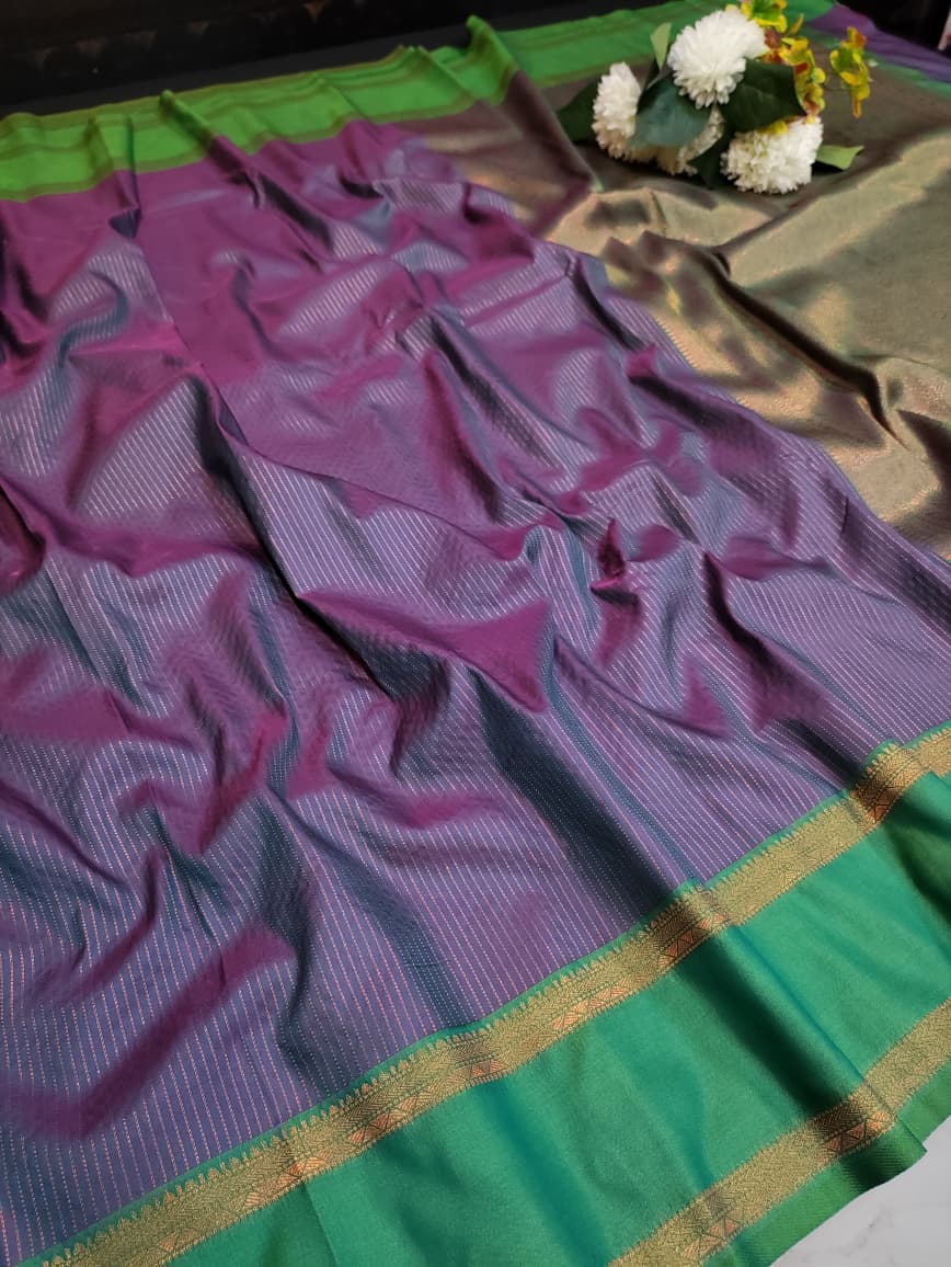 Varalakshmi Viratham Silk Zari Saree with Plain Blouse| VZ11 - Sri Sakthi Pugazh Tex - Soft Silk Saree