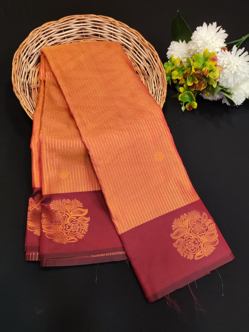 Varalakshmi Viratham Silk Zari Saree with Plain Blouse| VZ26 - Sri Sakthi Pugazh Tex VZ26 - Soft Silk Saree