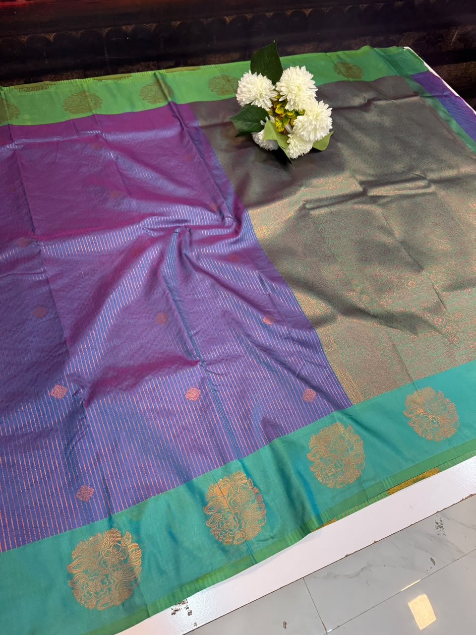 Premium Varalakshmi Silk Saree with Elegant Zari Work for Festivals