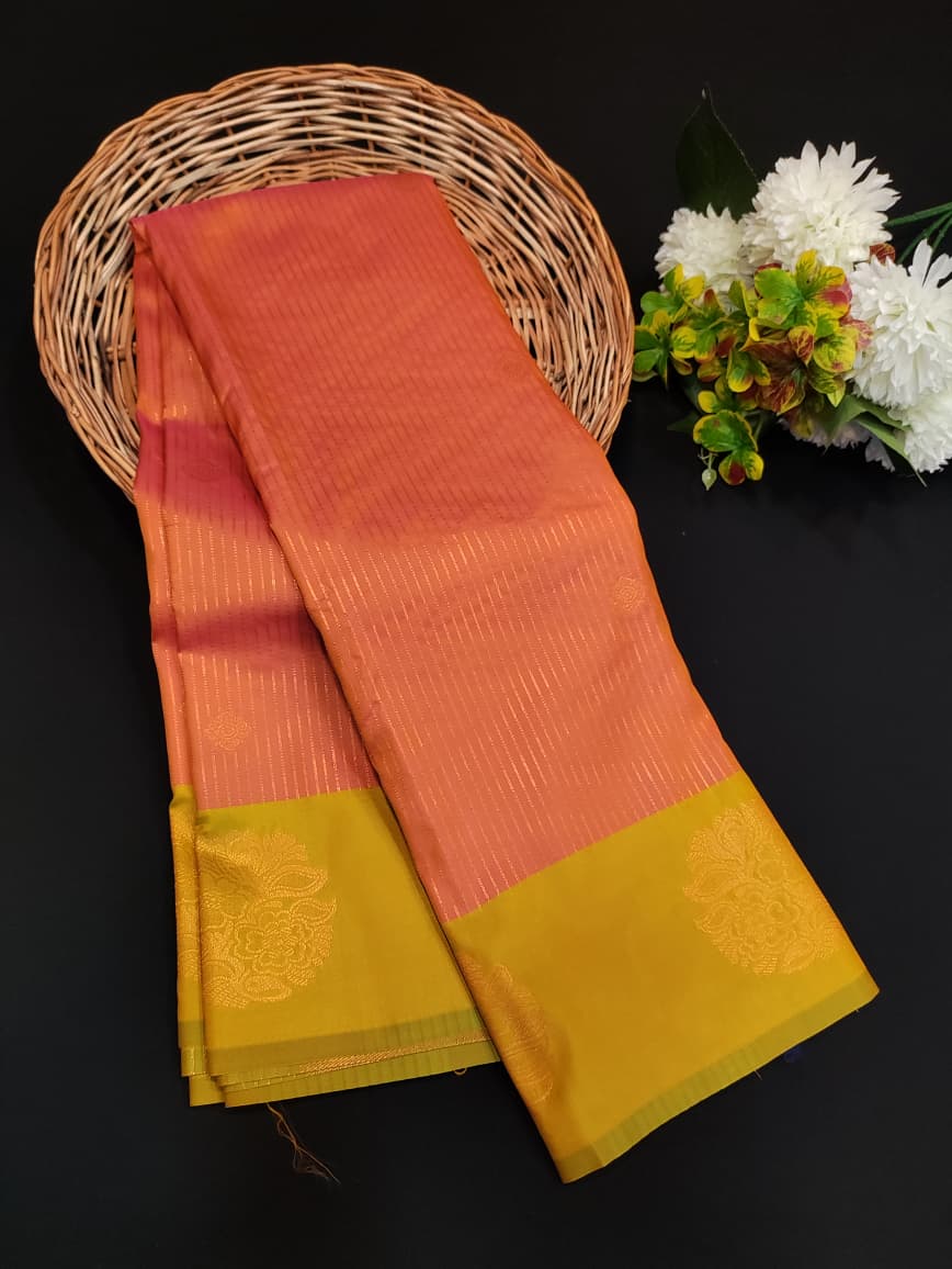 Varalakshmi Viratham Silk Zari Saree with Plain Blouse| VZ31 - Sri Sakthi Pugazh Tex VZ31 - Soft Silk Saree