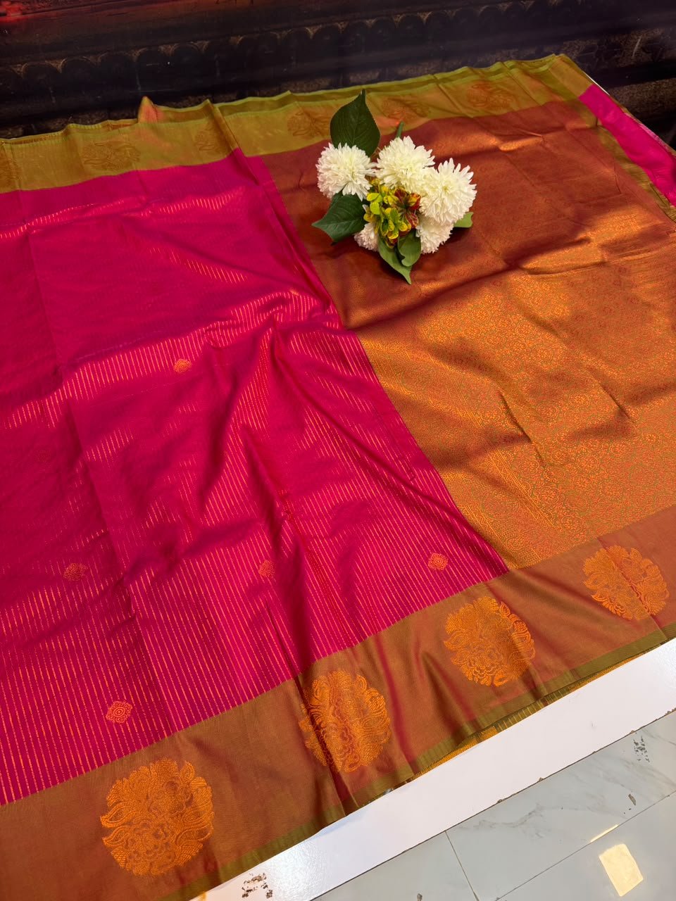 Premium Varalakshmi Silk Saree with Elegant Zari Work for Festivals