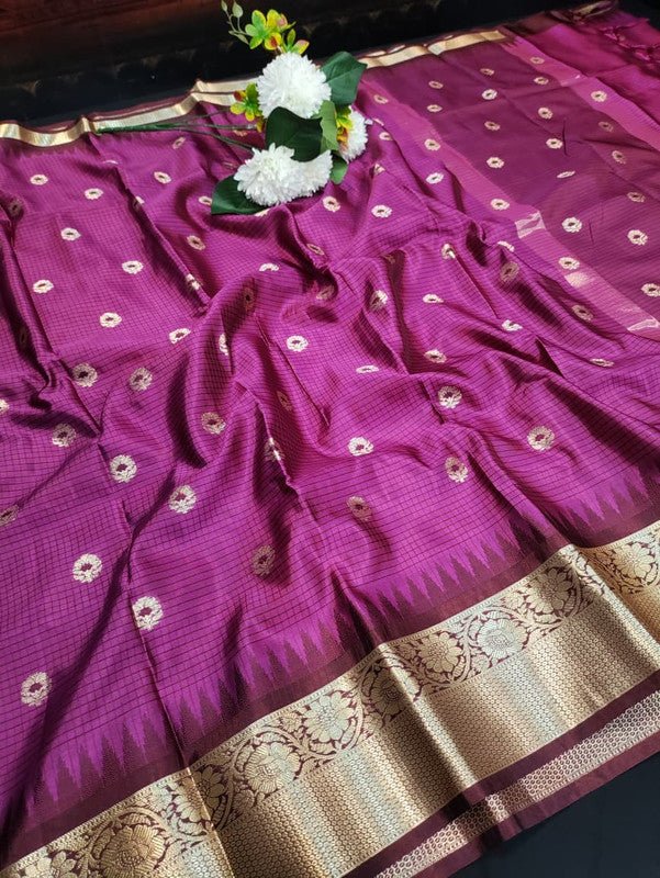 Premium Varanasi Saree in Silk Fabric with Elegant Zari Design