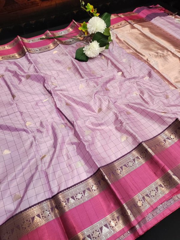 Premium Varanasi Saree in Silk Fabric with Elegant Zari Design