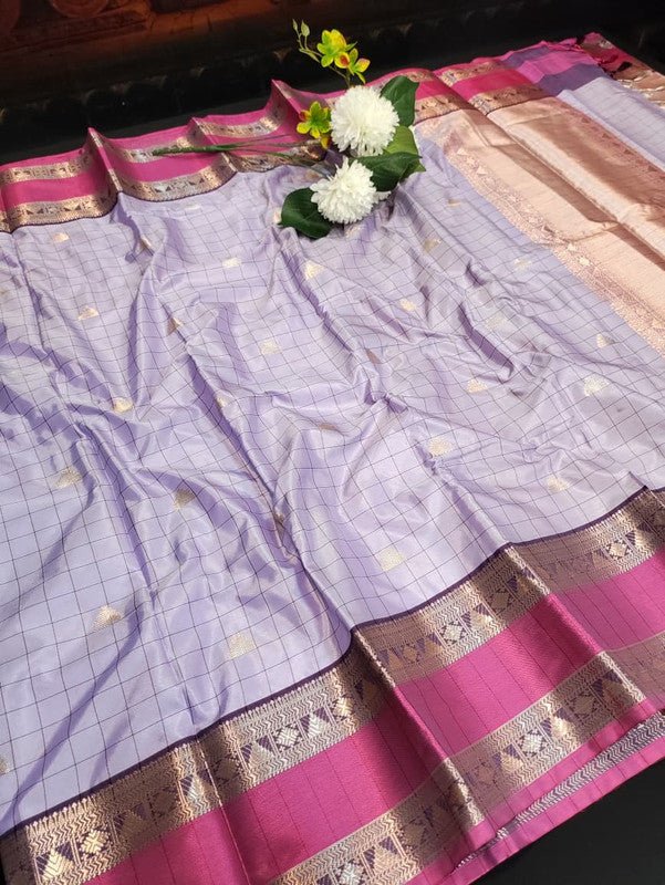 Premium Varanasi Saree in Silk Fabric with Elegant Zari Design