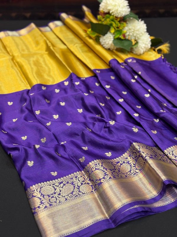 Premium Varanasi Saree in Silk Fabric with Elegant Zari Design