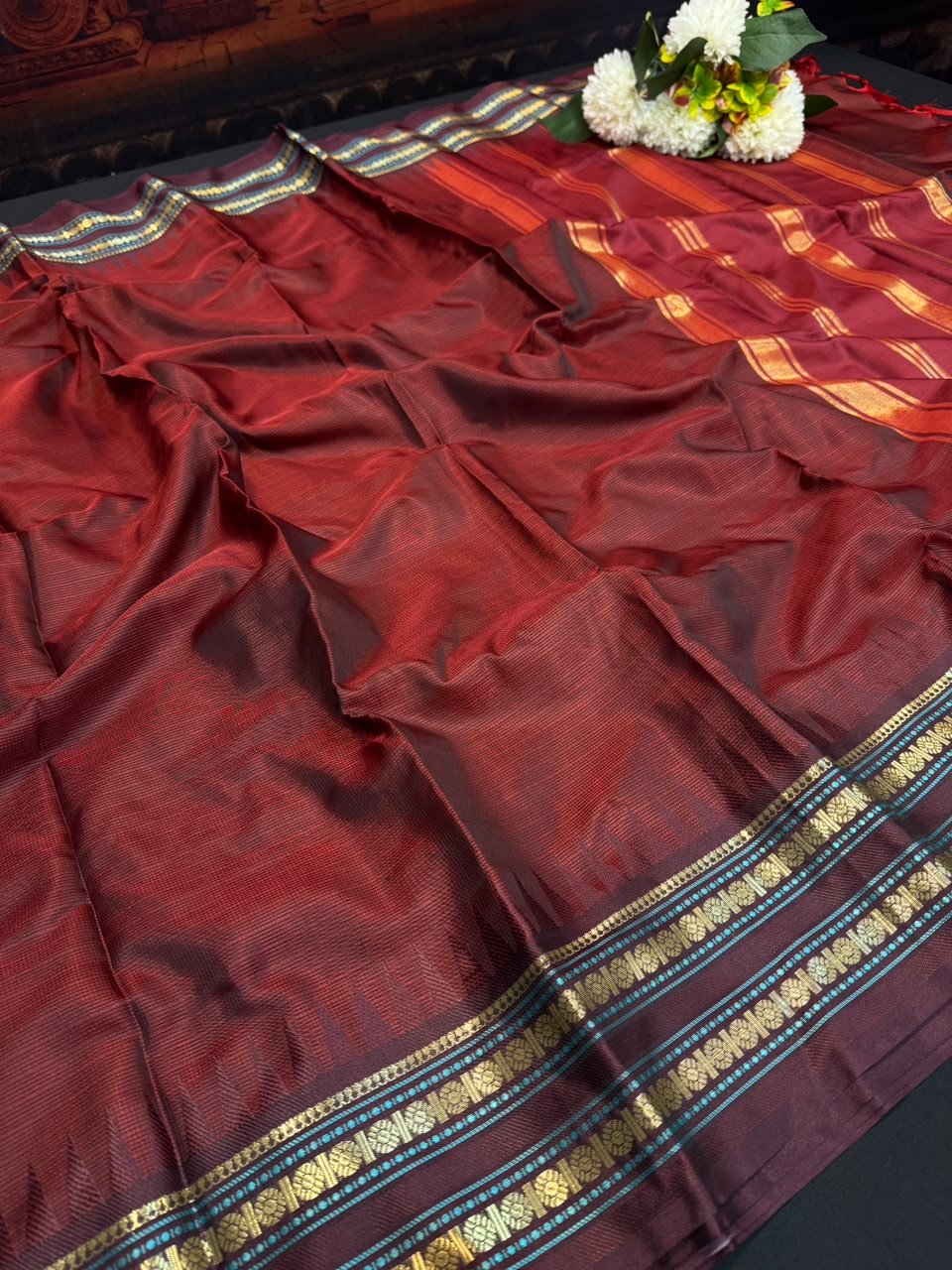 Varanasi Silk Saree with |Zari Work for Women| VC40 - Sri Sakthi Pugazh Tex - Varanasi Saree