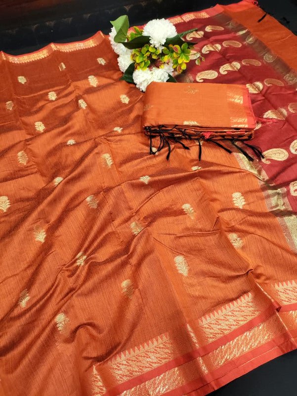 Premium Varanasi Saree in Silk Fabric with Elegant Zari Design