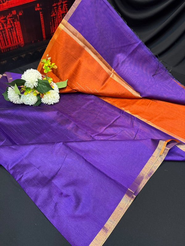 Premium Varanasi Saree in Silk Fabric with Elegant Zari Design