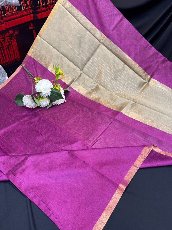 Premium Varanasi Saree in Silk Fabric with Elegant Zari Design