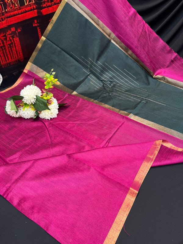 Premium Varanasi Saree in Silk Fabric with Elegant Zari Design