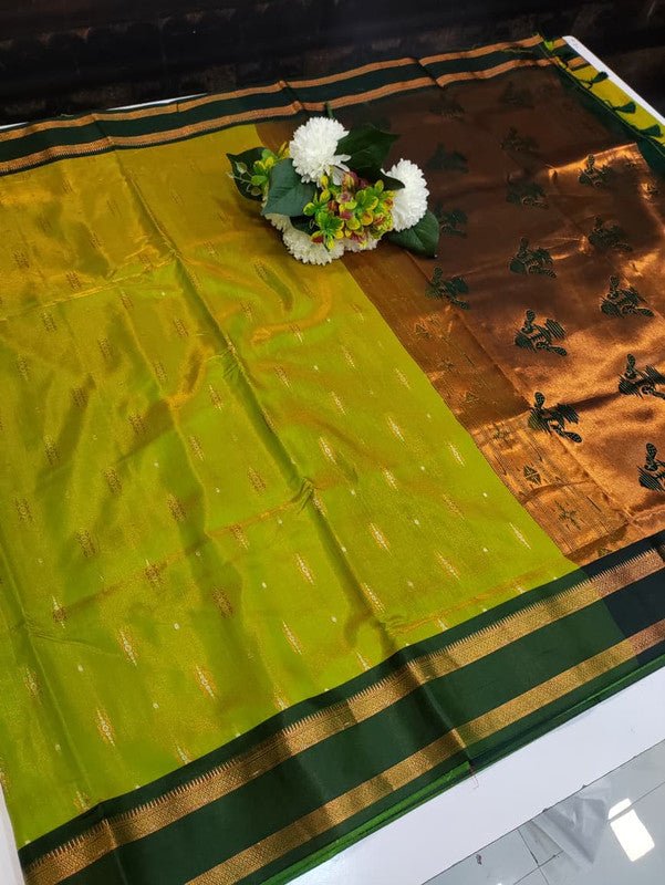 Premium Velvet Silk Saree with Zari Work for Wedding Wear