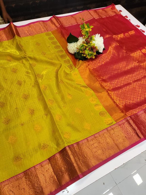 Premium Velvet Silk Saree with Zari Work for Wedding Wear