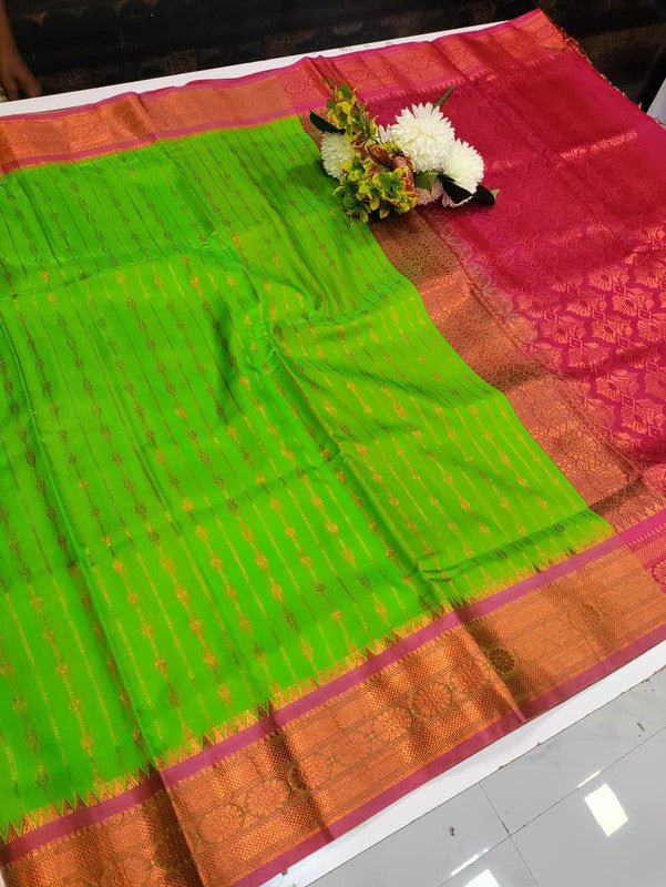 Premium Velvet Silk Saree with Zari Work for Wedding Wear