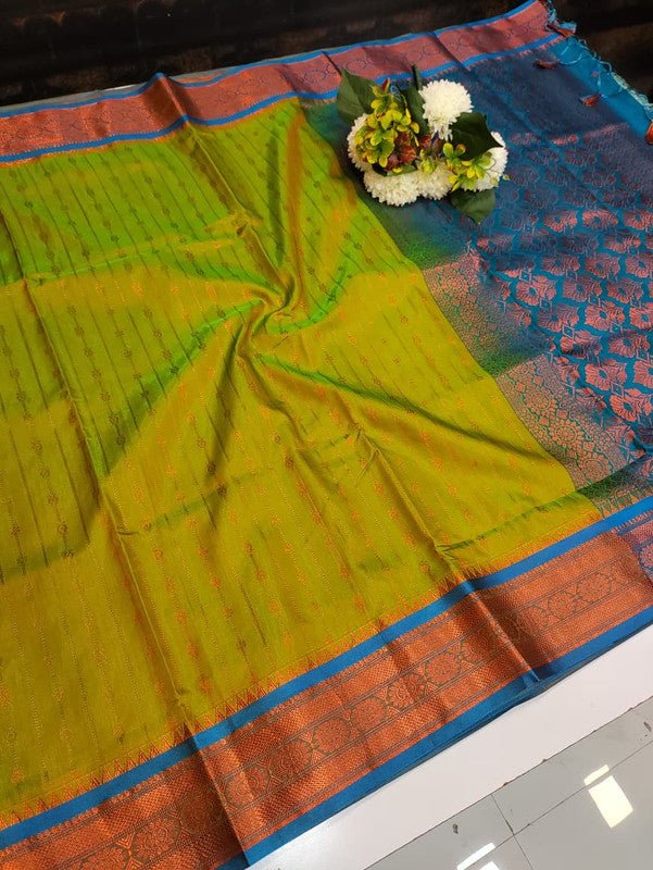 Premium Velvet Silk Saree with Zari Work for Wedding Wear