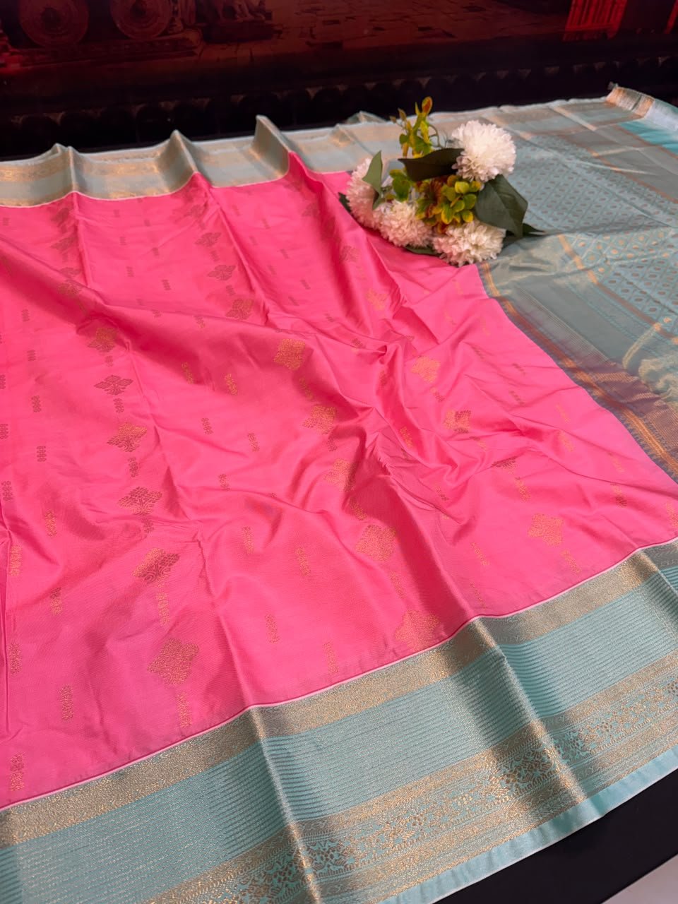 Vembu Semi Silk Saree | Zari Work | VNN03 - Sri Sakthi Pugazh Tex - Semi Silk