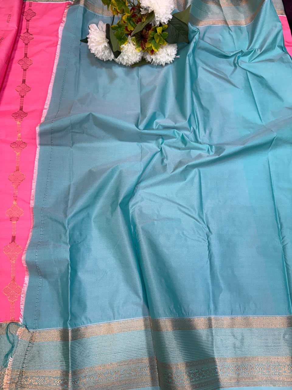 Vembu Semi Silk Saree | Zari Work | VNN03 - Sri Sakthi Pugazh Tex - Semi Silk