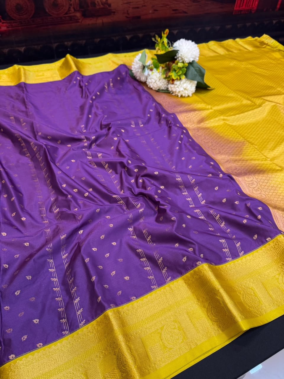 Vembu Semi Silk Saree | Zari Work | VNN04 - Sri Sakthi Pugazh Tex - Semi Silk