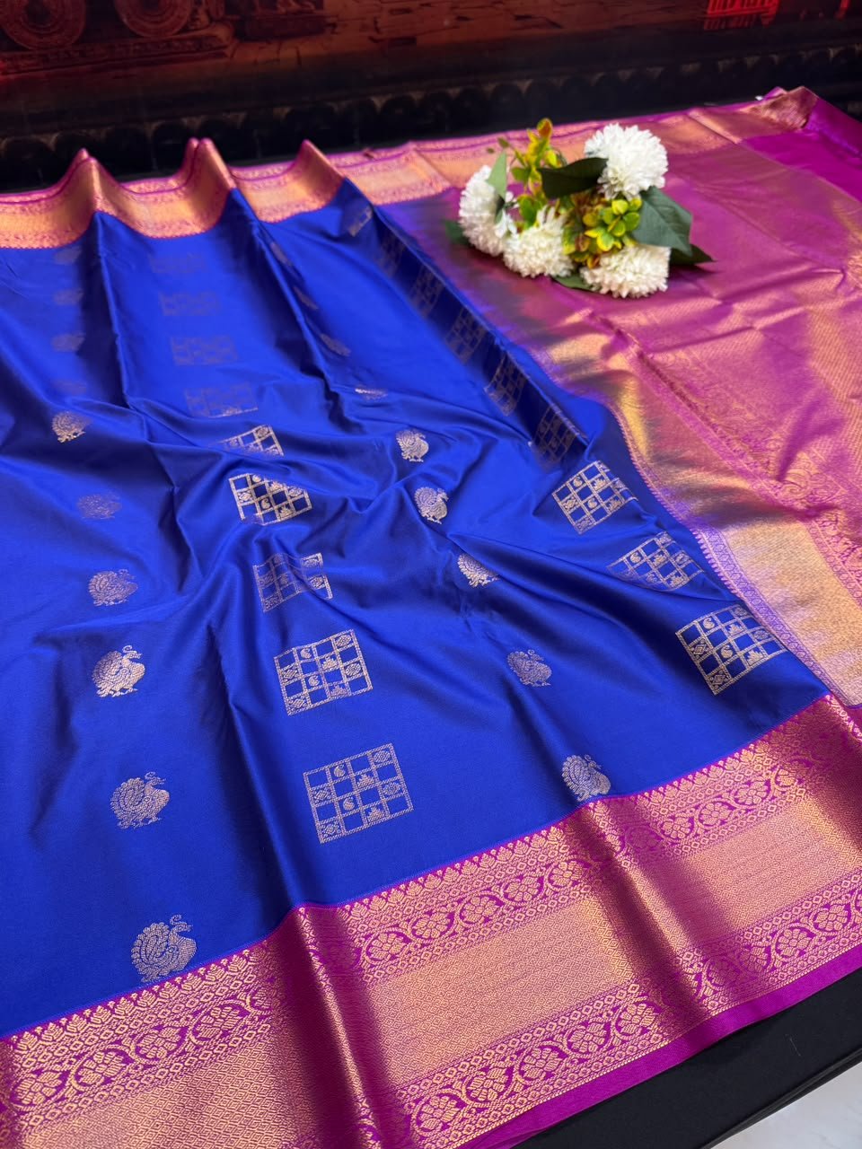 Vembu Semi Silk Saree | Zari Work | VNN08 - Sri Sakthi Pugazh Tex - Semi Silk