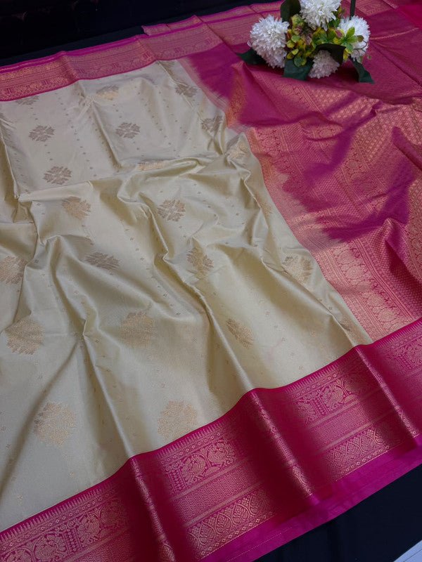 Vennila Semi Silk Saree | Zari Work | VNN81 - Sri Sakthi Pugazh Tex - Semi Silk