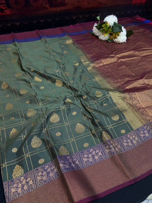 Vennila Semi Silk Saree | Zari Work | VNN81 - Sri Sakthi Pugazh Tex - Semi Silk