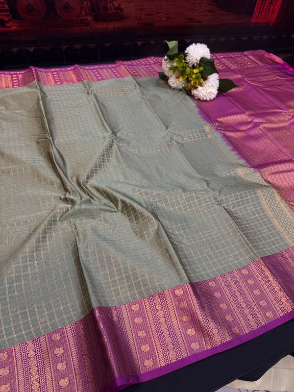 Vennila Semi Silk Saree | Zari Work | VNN81 - Sri Sakthi Pugazh Tex - Semi Silk