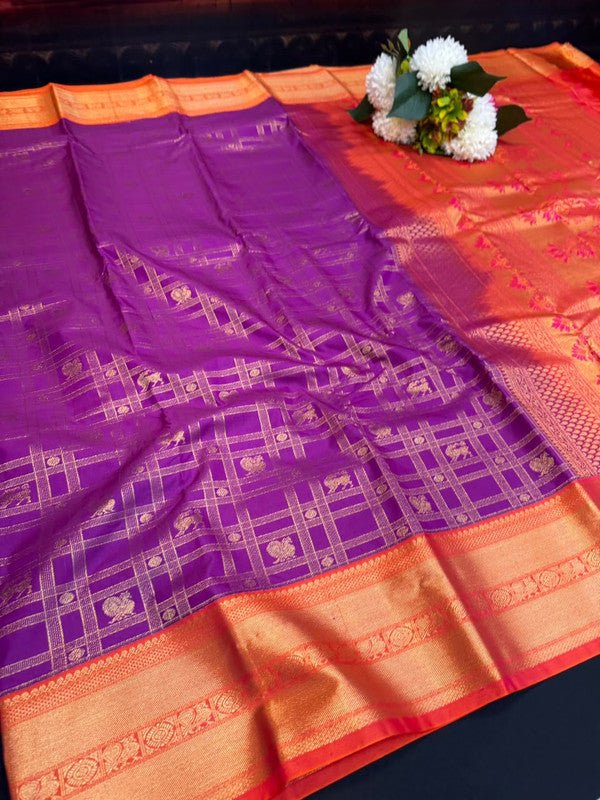 Vennila Semi Silk Saree | Zari Work | VNN81 - Sri Sakthi Pugazh Tex - Semi Silk