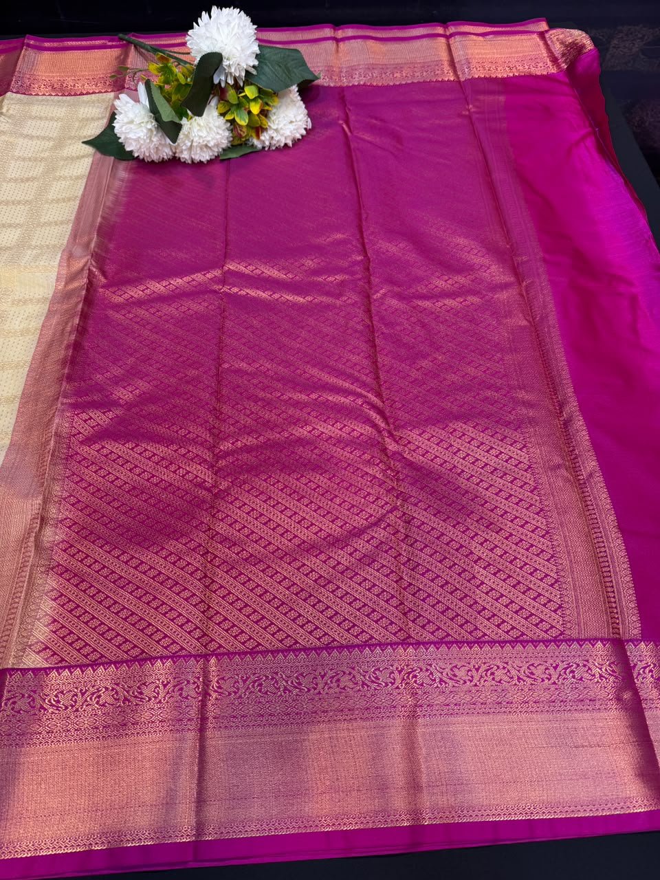 Vennila Semi Silk Saree | Zari Work | VNN35 - Sri Sakthi Pugazh Tex - Semi Silk