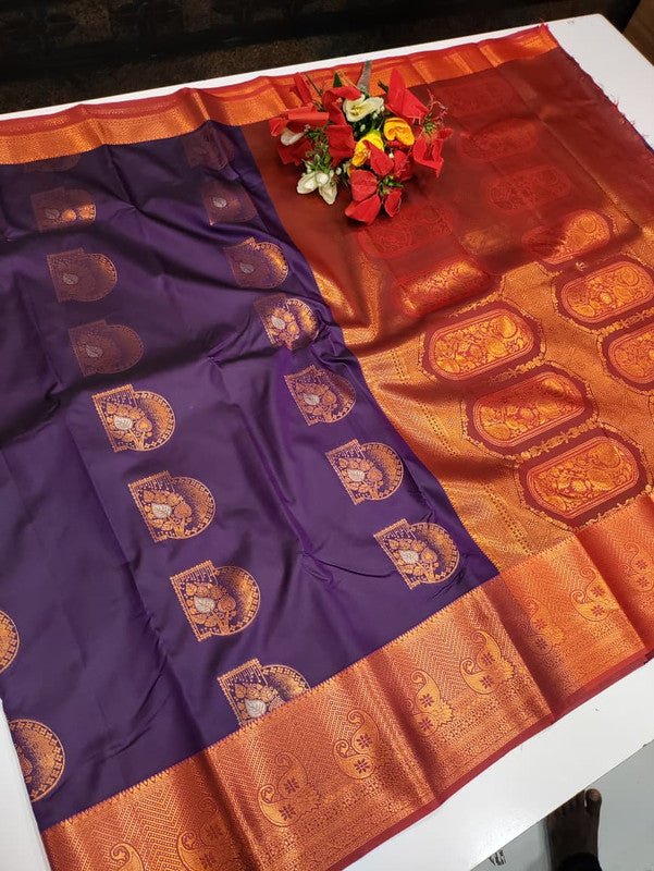 Vishalini Kanchi Meena Soft Silk Saree VS02