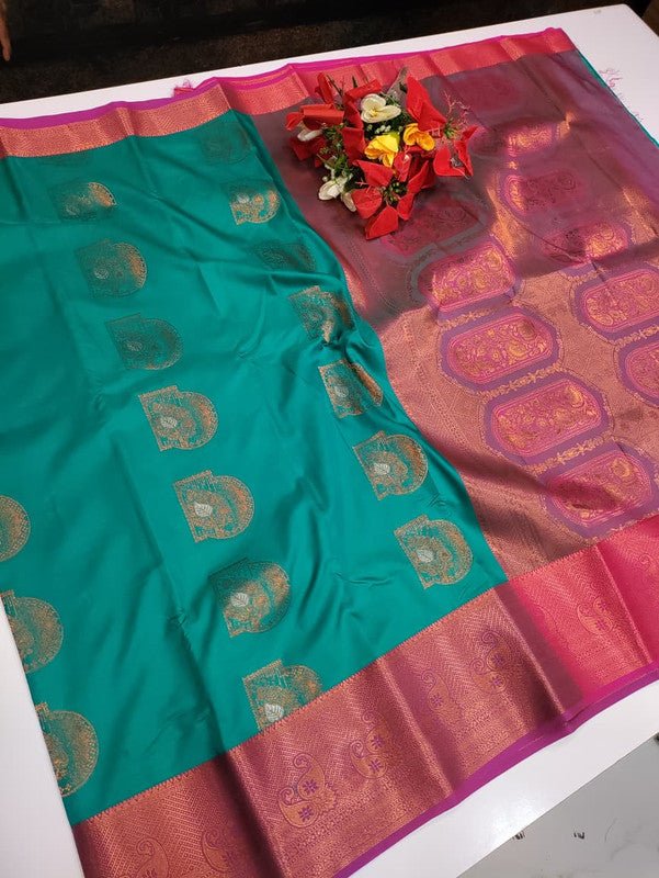 Vishalini Kanchi Meena Soft Silk Saree VS03
