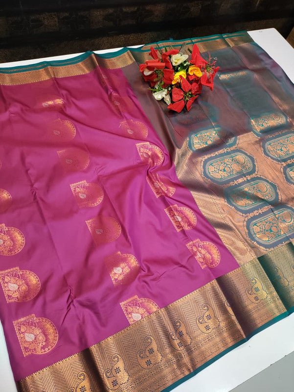 Vishalini Kanchi Meena Soft Silk Saree VS05