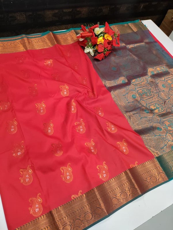 Vishalini Kanchi Meena Soft Silk Saree VS11