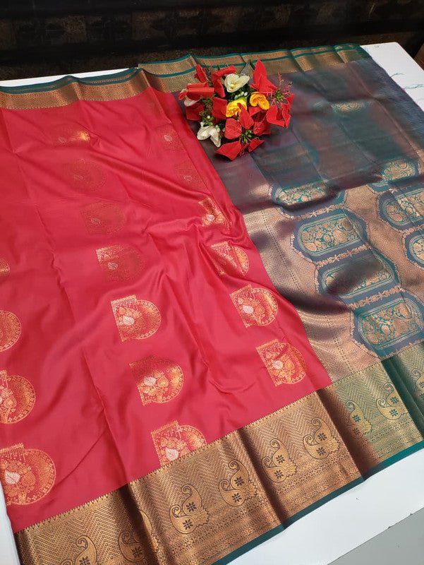 Vishalini Kanchi Meena Soft Silk Saree VS12