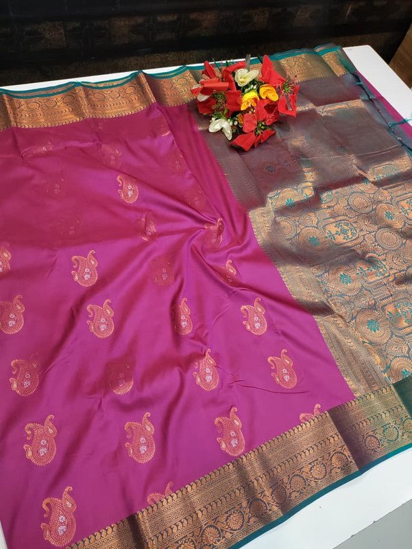 Vishalini Kanchi Meena Soft Silk Saree VS14