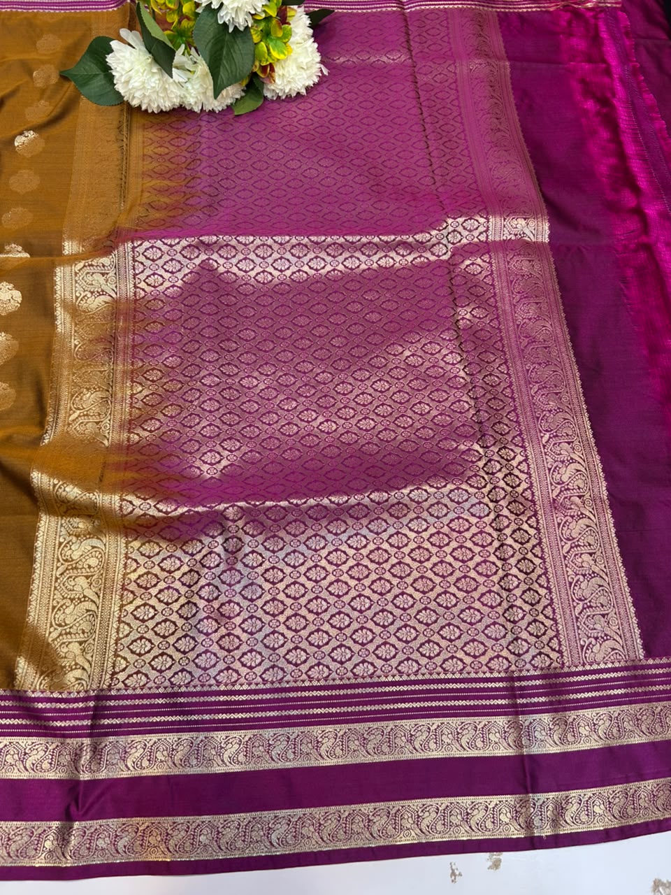 Warm Semi Silk Saree with |Zari Border for Women| WM02 - Sri Sakthi Pugazh Tex - Warm Semi Silk